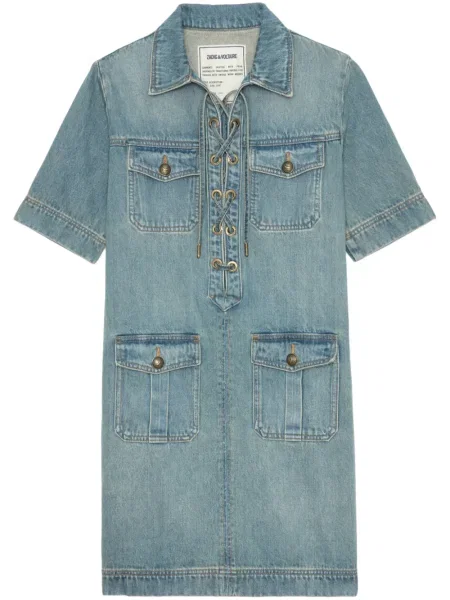 Rochie din denim Zadig&voltaire de costum albastru