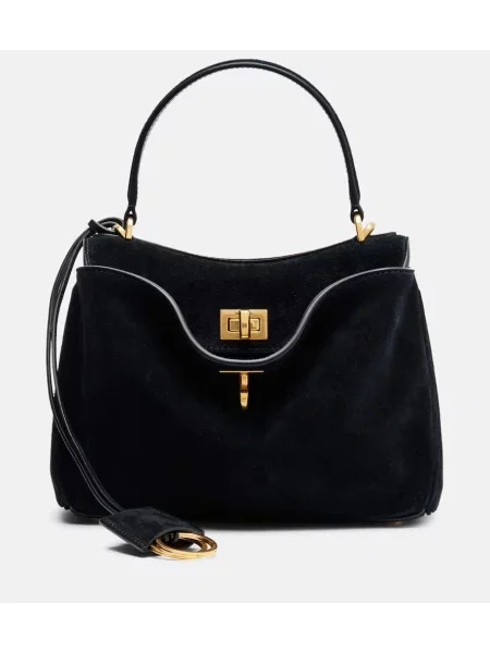 Geantă Balenciaga din piele de căprioară negru