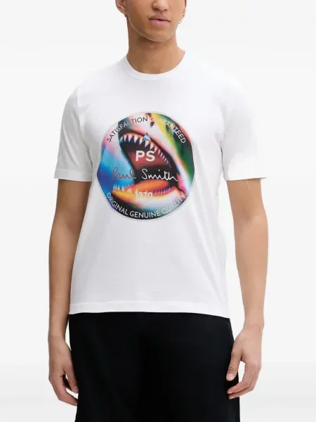 Tricou Ps Paul Smith cu imagine alb