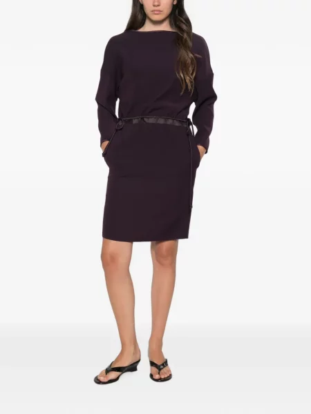 Lung rochie Emporio Armani cu cordon violet
