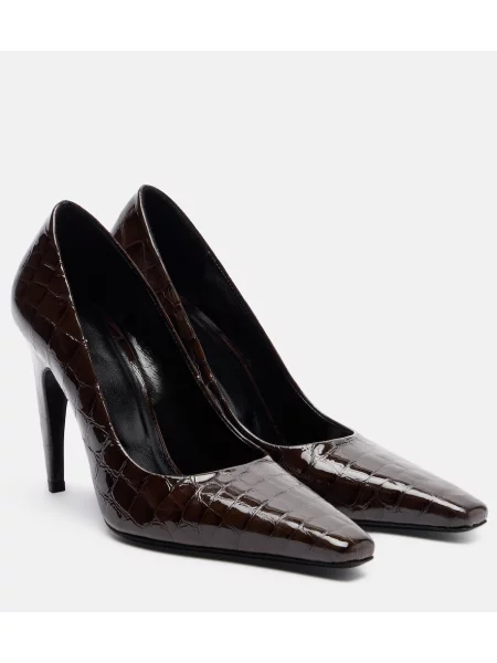 Pantofi cu toc Jude din piele maro