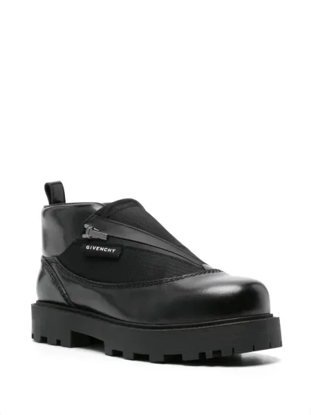 Кожени боти до глезена Givenchy черно