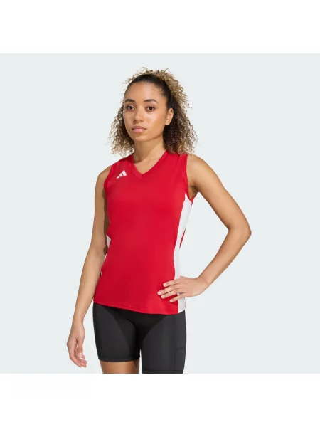 Koszulka Quickset Sleeveless Volleyball czerwona
