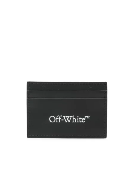 Portfel Off-white skórzany biały