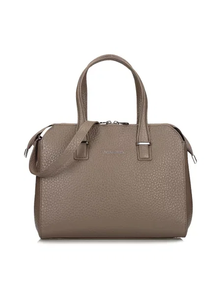 Кожаная сумка Toscanio бежевая