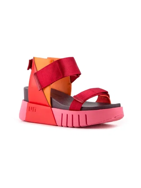 United Nude sandały na platformie Delta Run czerwone