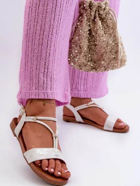 Sandali S. Barski brez pet rdeča