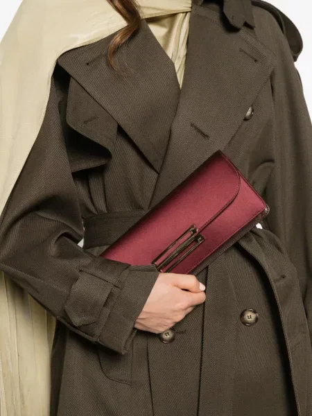 Listová kabelka Victoria Beckham červená