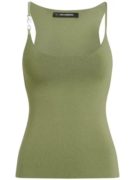 Top Karl Lagerfeld tricotate verde