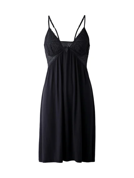 Triumph Cămașă de noapte Aura Spotlight Regular Fit negru
