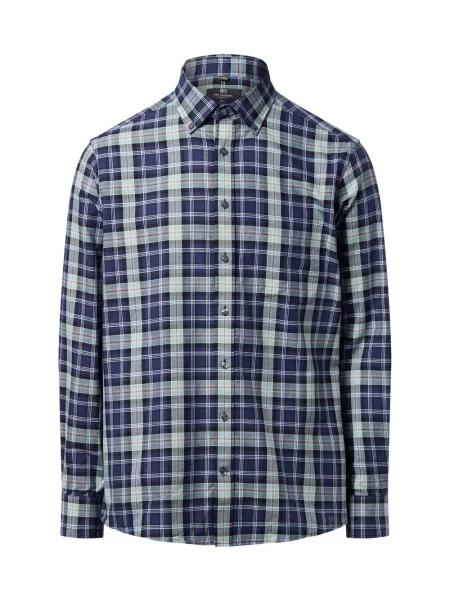 Nils Sundström koszula casual Mężczyźni Regular Fit w S niebieski