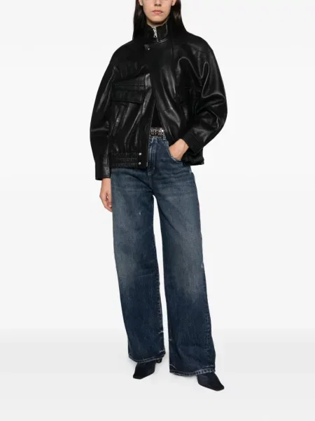 Geanta de piele The Jackie Leathers negru