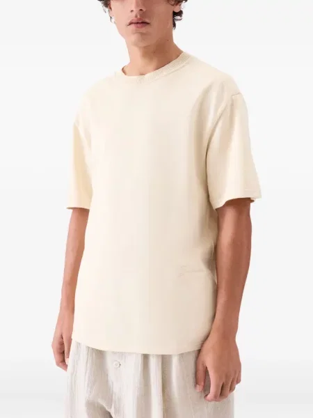 Tricou Jacquemus cu broderie scurt
