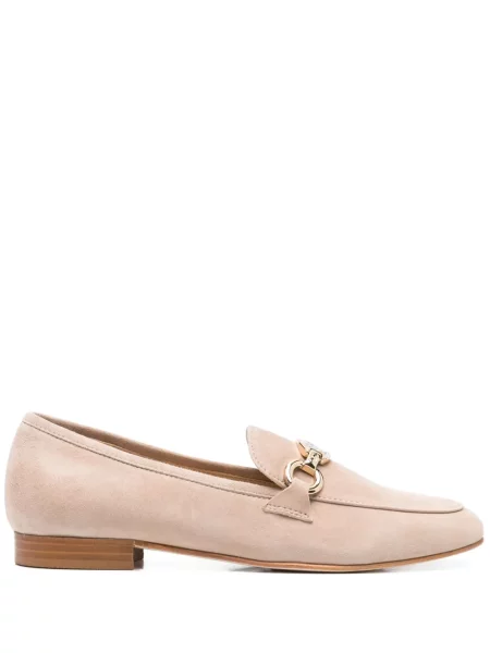 Pantofi loafer Casadei din piele de căprioară