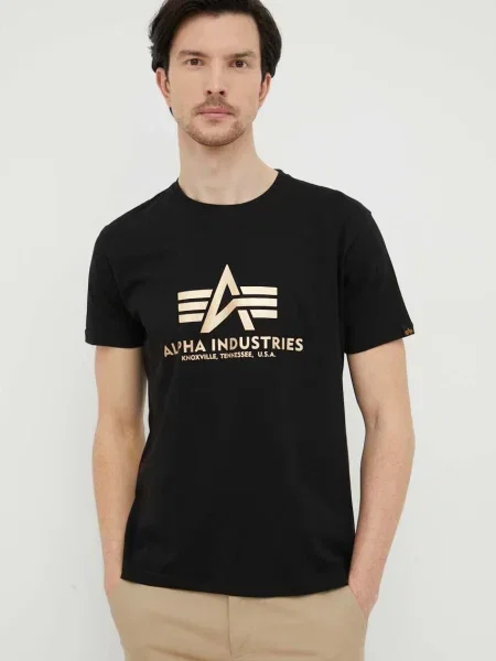 ALPHA INDUSTRIES Tricou negru