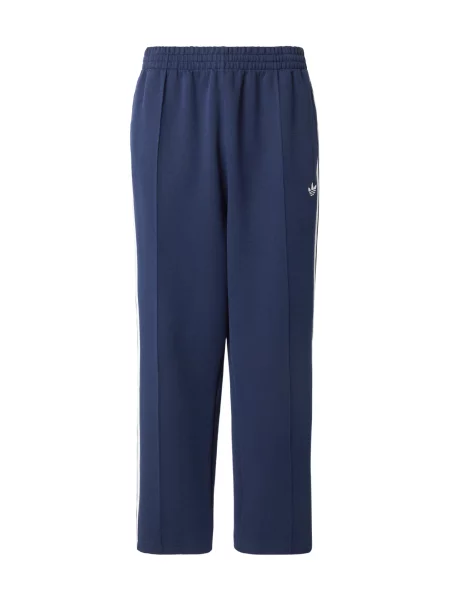 Adidas Teplákové nohavice adicolor Spacer Track Tmavomodrá Baggy Fit biela