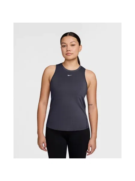 Koszulka bez rękawów Nike One Classic Dri-FIT granatowy ciemny XXS szara