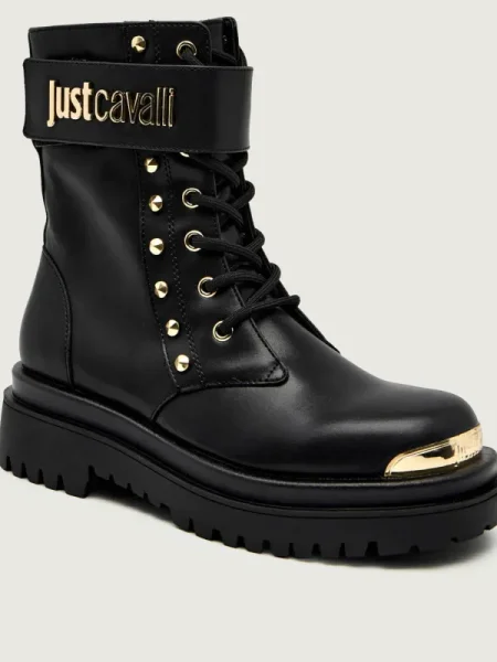 Just Cavalli botine cu plat negru