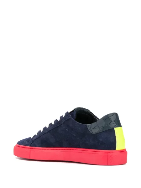 Sneakersy Hide&jack sznurowane koronkowe niebieskie