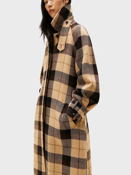 Шерстяное клетчатое пальто Tommy Hilfiger