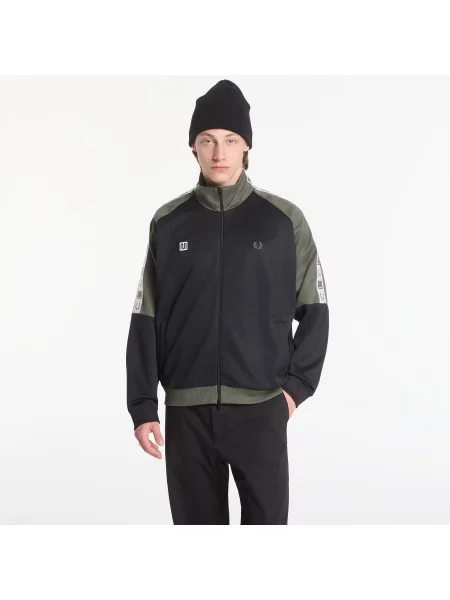 Jachetă Fred Perry Meyba Taped Raglan Trackjacket Black L negru