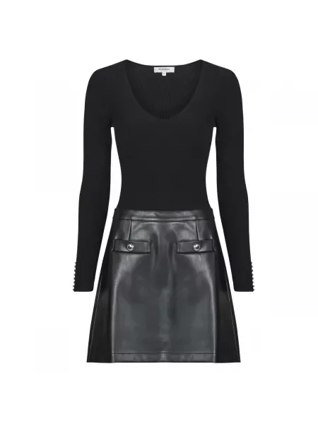 Mini obleka Morgan črna