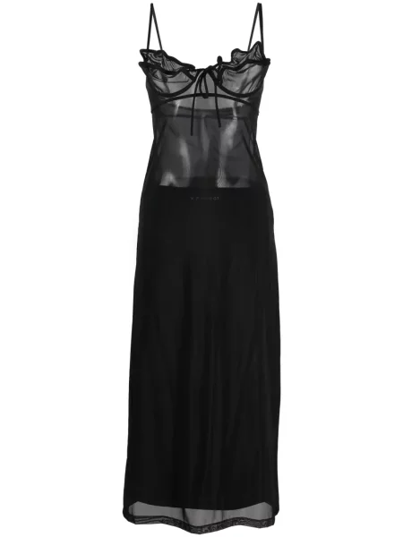 Rochie Y/project plasă de costum negru