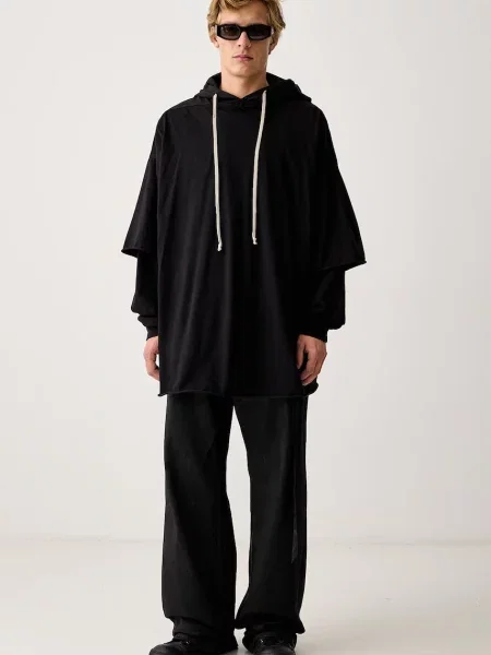 Rick Owens DRKSHDW Tommy Hustler μπλούζα με κουκούλα ανδρική μαύρο