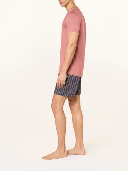 Mey Spací Šortky Série Midnight Drink tmavě modrá / starorůžová šedá
