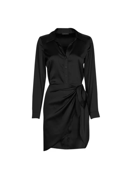 Obleka mini obleka Guess črna