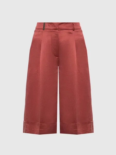 Шорти-бермуди з льоном Peserico червоні