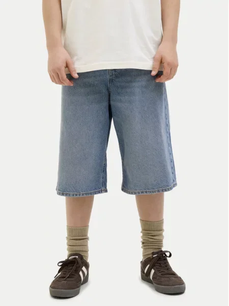 Jack & Jones Junior Džinsiniai šortai Ron Baggy Fit mėlyna