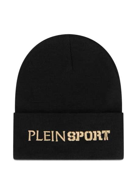 Căciulă Plein Sport cu broderie negru