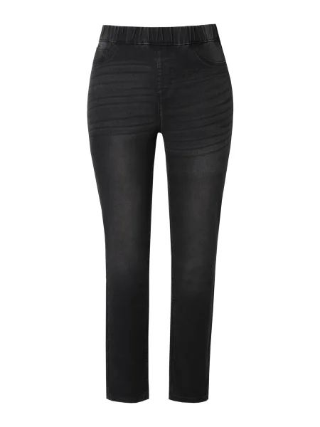 Ulla Popken Jeggings Sienna denim negru