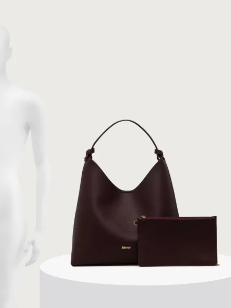 Кожаная сумка шоппер Dkny