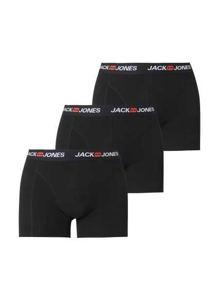 JACK & JONES Boxeri JACCORP portocaliu / negru / murdar alb