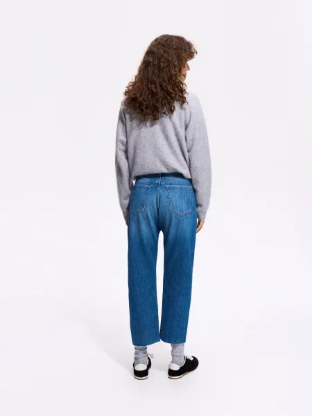 Reserved Укорочені джинси straight синій