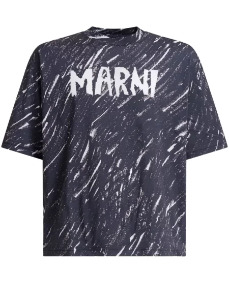 Tricou Marni cu imagine albastru