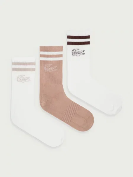 Lacoste čarape s pamukom bež