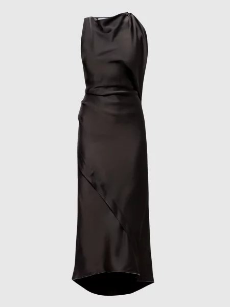 Платье миди Victoria Beckham коричневое