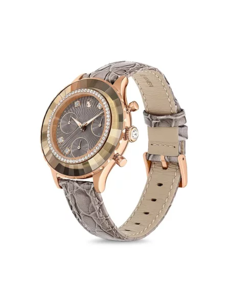 Zegarek Swarovski skórzany różowy