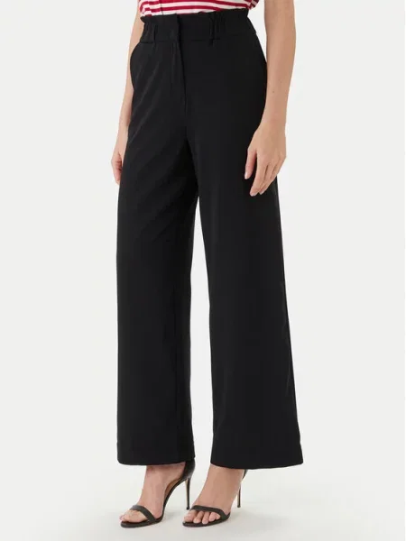 Morgan Spodnie palazzo Wide Leg czarny
