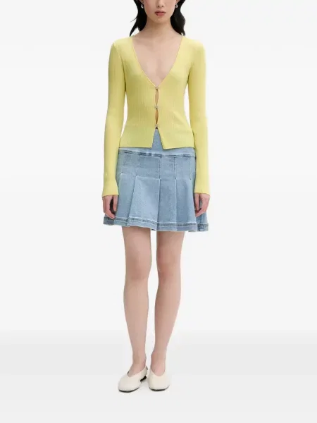 Cardigan From Future tricotate galben