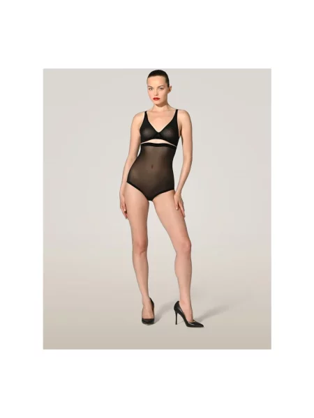 Wolford Szorty Modelujące Tulle Control schwarz czarne