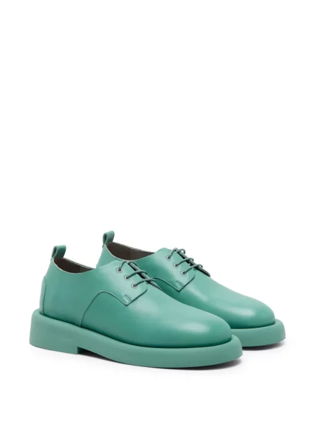 Pantofi derby Marsell din piele verde