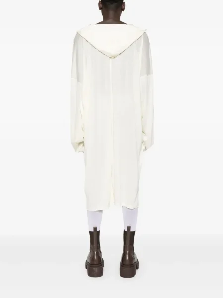 Μακρύς μπλούζα Rick Owens ντραπέ λευκό