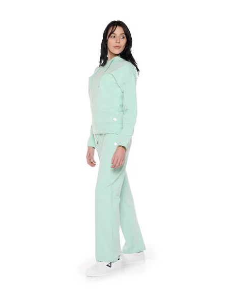 Bluza z z kaptur na co dzień na siłownię niebieska