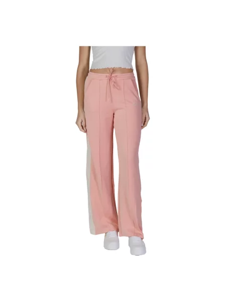 Spodnie Guess różowe