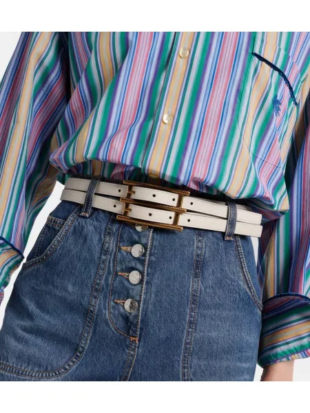 Curea Etro din piele reversibilă maro