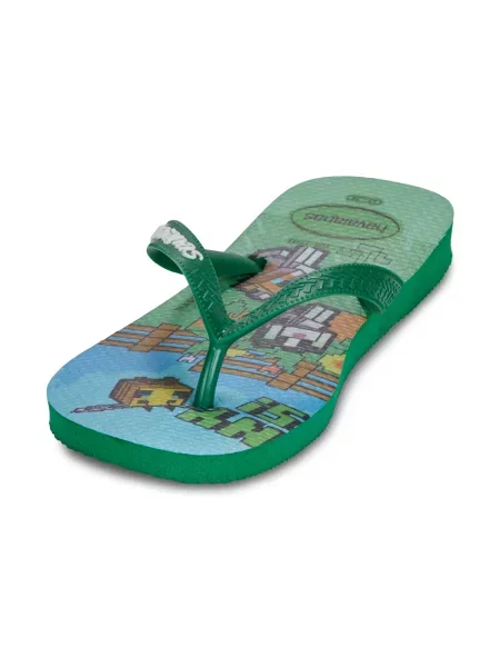 Pantofi copii Havaianas verde